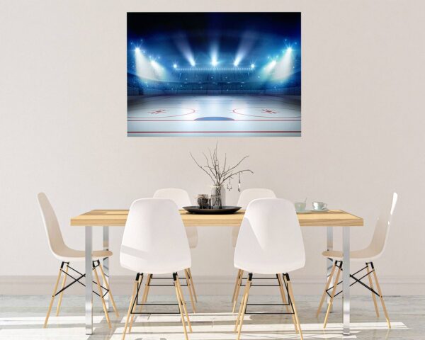 Hockey Wall Art - Sport Theme Wall Decor, Living Room Wall Art, Wall Decal Sports, Digital print, Removable Wall Sticker