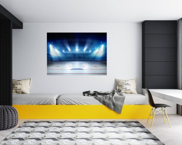 Hockey Wall Art - Sport Theme Wall Decor, Living Room Wall Art, Wall Decal Sports, Digital print, Removable Wall Sticker