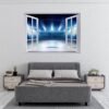 Hockey Wall Art - Sport Theme Wall Decor, Living Room Wall Art, Wall Decal Sports, Digital print, Removable Wall Sticker