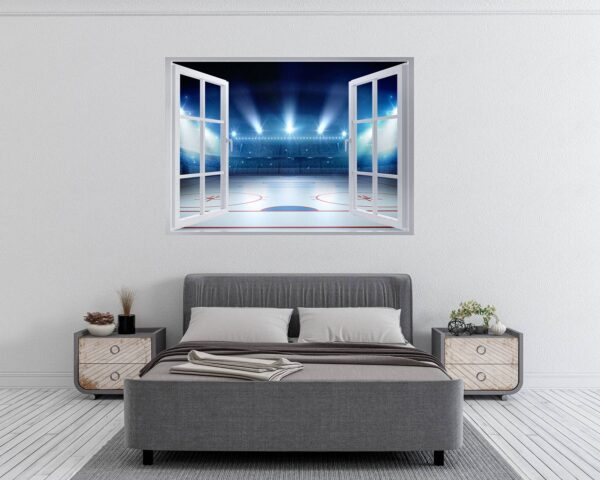 Hockey Wall Art - Sport Theme Wall Decor, Living Room Wall Art, Wall Decal Sports, Digital print, Removable Wall Sticker