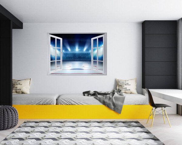 Hockey Wall Art - Sport Theme Wall Decor, Living Room Wall Art, Wall Decal Sports, Digital print, Removable Wall Sticker