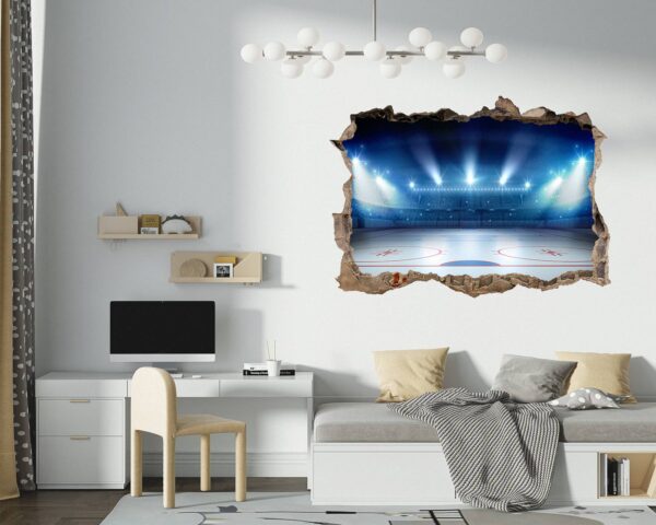 Hockey Wall Art - Sport Theme Wall Decor, Living Room Wall Art, Wall Decal Sports, Digital print, Removable Wall Sticker