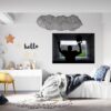 Hockey Wall Décor - Wall Decal Sport, Bedroom Wall Art, Peel and Stick, Sport Wall Decor, Vinyl Decal, Wall Decoration