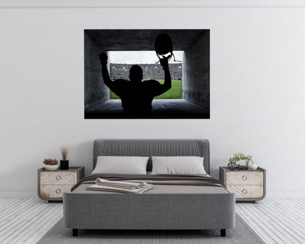 Hockey Wall Décor - Wall Decal Sport, Bedroom Wall Art, Peel and Stick, Sport Wall Decor, Vinyl Decal, Wall Decoration