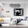 Hockey Wall Décor - Wall Decal Sport, Bedroom Wall Art, Peel and Stick, Sport Wall Decor, Vinyl Decal, Wall Decoration