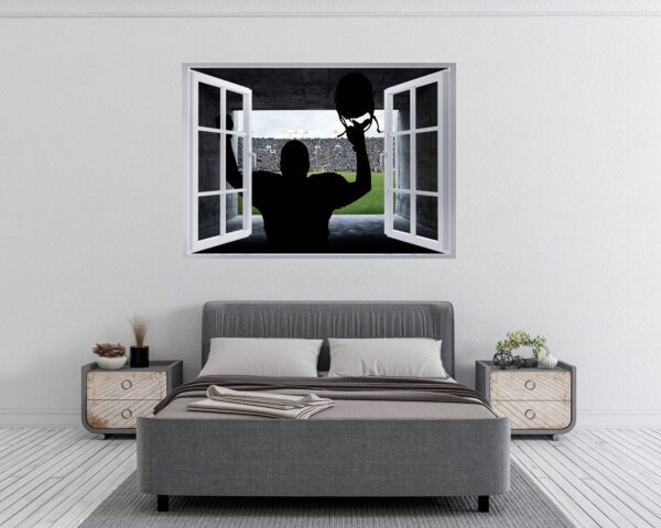 Hockey Wall Décor - Wall Decal Sport, Bedroom Wall Art, Peel and Stick, Sport Wall Decor, Vinyl Decal, Wall Decoration