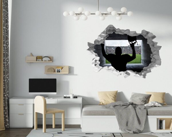 Hockey Wall Décor - Wall Decal Sport, Bedroom Wall Art, Peel and Stick, Sport Wall Decor, Vinyl Decal, Wall Decoration