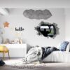 Hockey Wall Décor - Wall Decal Sport, Bedroom Wall Art, Peel and Stick, Sport Wall Decor, Vinyl Decal, Wall Decoration