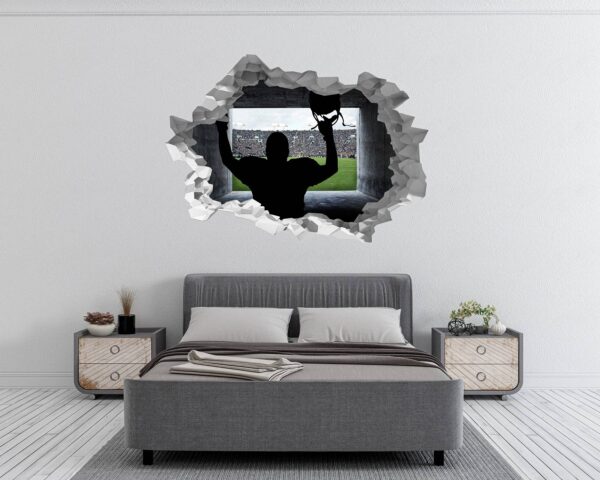 Hockey Wall Décor - Wall Decal Sport, Bedroom Wall Art, Peel and Stick, Sport Wall Decor, Vinyl Decal, Wall Decoration