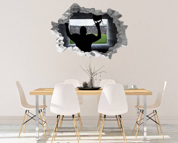 Hockey Wall Décor - Wall Decal Sport, Bedroom Wall Art, Peel and Stick, Sport Wall Decor, Vinyl Decal, Wall Decoration