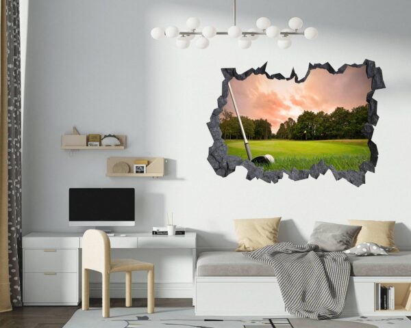 Golf Wall Décor - Sport Wall Decal, Bedroom Wall Sticker, Self Adhesive Wall Decal, Wall Art Sport, Printable Wall Art