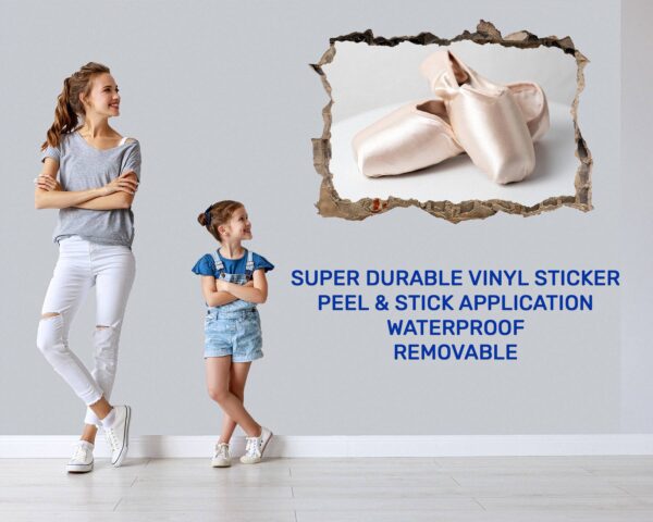 Ballerina Wall Decor - Peel and Stick Wall Decal, Vinyl Wall Sticker, Dance Wall Sticker, Wall Decor Home, Bedroom Wall Sticker, Removable Wall Sticker , Easy to Apply