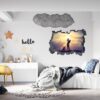 Gold Wall Decal - Sport Wall Sticker, Bedroom Wall Sticker, Wall Art Sport, Printable Wall Art, Removable Wall Sticker