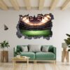 Football Wall Art - Sport Wall Decor, Bedroom Wall Decor, Vinyl Sticker, Living Room Wall Sticke, Trendy Wall Décor, Wall Art Sport