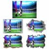 Wall Sticker Football - Sport Wall Decal, Bedroom Wall Sticker, Self Adhesive Wall Decal, Wall Art Sport, Printable Wall Art