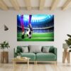 Wall Sticker Football - Sport Wall Decal, Bedroom Wall Sticker, Self Adhesive Wall Decal, Wall Art Sport, Printable Wall Art