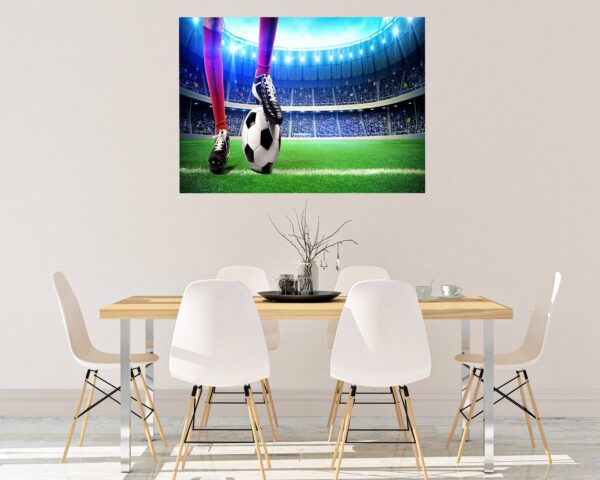 Wall Sticker Football - Sport Wall Decal, Bedroom Wall Sticker, Self Adhesive Wall Decal, Wall Art Sport, Printable Wall Art