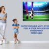 Wall Sticker Football - Sport Wall Decal, Bedroom Wall Sticker, Self Adhesive Wall Decal, Wall Art Sport, Printable Wall Art