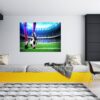 Wall Sticker Football - Sport Wall Decal, Bedroom Wall Sticker, Self Adhesive Wall Decal, Wall Art Sport, Printable Wall Art