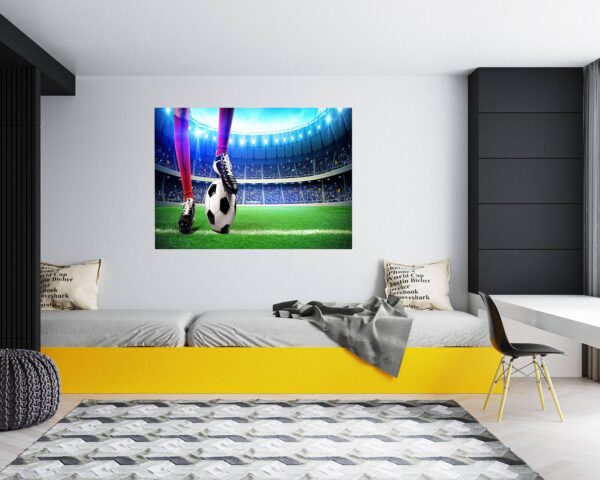 Wall Sticker Football - Sport Wall Decal, Bedroom Wall Sticker, Self Adhesive Wall Decal, Wall Art Sport, Printable Wall Art