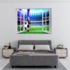 Wall Sticker Football - Sport Wall Decal, Bedroom Wall Sticker, Self Adhesive Wall Decal, Wall Art Sport, Printable Wall Art