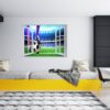 Wall Sticker Football - Sport Wall Decal, Bedroom Wall Sticker, Self Adhesive Wall Decal, Wall Art Sport, Printable Wall Art