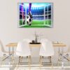 Wall Sticker Football - Sport Wall Decal, Bedroom Wall Sticker, Self Adhesive Wall Decal, Wall Art Sport, Printable Wall Art