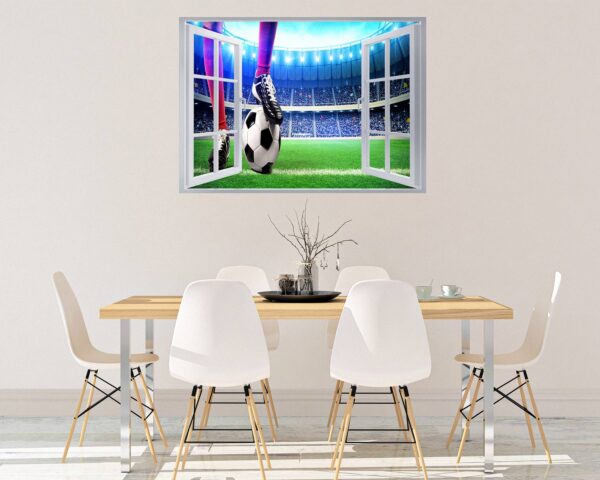 Wall Sticker Football - Sport Wall Decal, Bedroom Wall Sticker, Self Adhesive Wall Decal, Wall Art Sport, Printable Wall Art