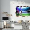 Wall Sticker Football - Sport Wall Decal, Bedroom Wall Sticker, Self Adhesive Wall Decal, Wall Art Sport, Printable Wall Art