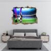 Wall Sticker Football - Sport Wall Decal, Bedroom Wall Sticker, Self Adhesive Wall Decal, Wall Art Sport, Printable Wall Art