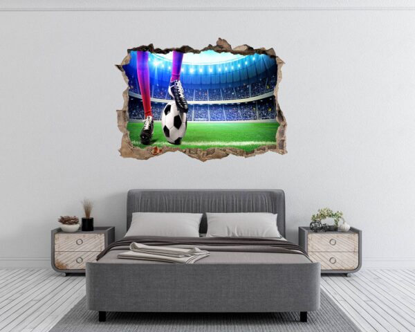 Wall Sticker Football - Sport Wall Decal, Bedroom Wall Sticker, Self Adhesive Wall Decal, Wall Art Sport, Printable Wall Art