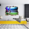 Wall Sticker Football - Sport Wall Decal, Bedroom Wall Sticker, Self Adhesive Wall Decal, Wall Art Sport, Printable Wall Art