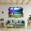 Wall Sticker Football - Sport Wall Decal, Bedroom Wall Sticker, Self Adhesive Wall Decal, Wall Art Sport, Printable Wall Art