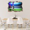 Wall Sticker Football - Sport Wall Decal, Bedroom Wall Sticker, Self Adhesive Wall Decal, Wall Art Sport, Printable Wall Art