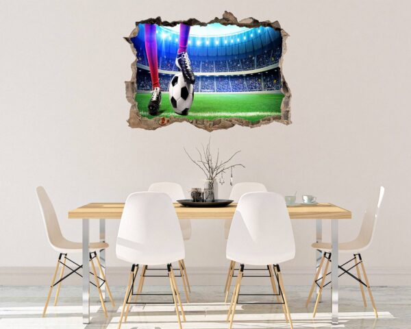 Wall Sticker Football - Sport Wall Decal, Bedroom Wall Sticker, Self Adhesive Wall Decal, Wall Art Sport, Printable Wall Art