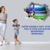 Wall Sticker Football - Sport Wall Decal, Bedroom Wall Sticker, Self Adhesive Wall Decal, Wall Art Sport, Printable Wall Art