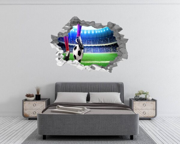 Wall Sticker Football - Sport Wall Decal, Bedroom Wall Sticker, Self Adhesive Wall Decal, Wall Art Sport, Printable Wall Art