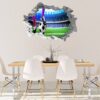 Wall Sticker Football - Sport Wall Decal, Bedroom Wall Sticker, Self Adhesive Wall Decal, Wall Art Sport, Printable Wall Art