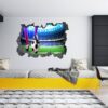 Wall Sticker Football - Sport Wall Decal, Bedroom Wall Sticker, Self Adhesive Wall Decal, Wall Art Sport, Printable Wall Art