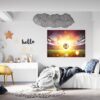 Wall Mural Football - Sport Theme Wall Decor, Living Room Wall Art, Wall Decal Sports, Digital print, Removable Wall Sticker