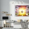 Wall Mural Football - Sport Theme Wall Decor, Living Room Wall Art, Wall Decal Sports, Digital print, Removable Wall Sticker