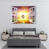 Wall Mural Football - Sport Theme Wall Decor, Living Room Wall Art, Wall Decal Sports, Digital print, Removable Wall Sticker