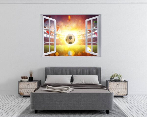 Wall Mural Football - Sport Theme Wall Decor, Living Room Wall Art, Wall Decal Sports, Digital print, Removable Wall Sticker