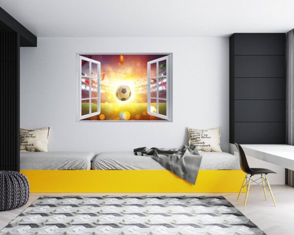 Wall Mural Football - Sport Theme Wall Decor, Living Room Wall Art, Wall Decal Sports, Digital print, Removable Wall Sticker