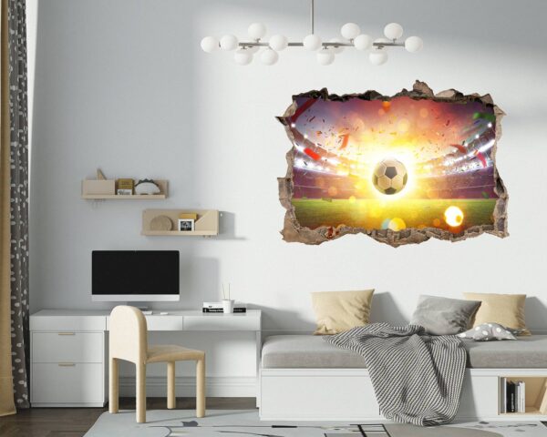 Wall Mural Football - Sport Theme Wall Decor, Living Room Wall Art, Wall Decal Sports, Digital print, Removable Wall Sticker