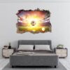 Wall Mural Football - Sport Theme Wall Decor, Living Room Wall Art, Wall Decal Sports, Digital print, Removable Wall Sticker