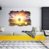 Wall Mural Football - Sport Theme Wall Decor, Living Room Wall Art, Wall Decal Sports, Digital print, Removable Wall Sticker