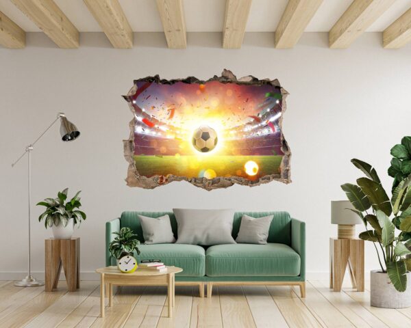 Wall Mural Football - Sport Theme Wall Decor, Living Room Wall Art, Wall Decal Sports, Digital print, Removable Wall Sticker