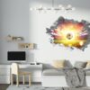 Wall Mural Football - Sport Theme Wall Decor, Living Room Wall Art, Wall Decal Sports, Digital print, Removable Wall Sticker