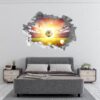 Wall Mural Football - Sport Theme Wall Decor, Living Room Wall Art, Wall Decal Sports, Digital print, Removable Wall Sticker